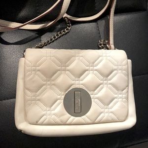 Kate Spade Cream/Ivory Quilted Mini Crossbody Purse